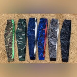 Adidas Kids Tricot Camouflage and Wave Joggers Track Pants